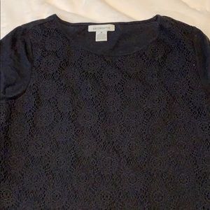 Liz Claiborne crochet top like new